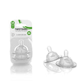 Twistshake® 2x Anti-Colic Bottle Teat M (2M+)