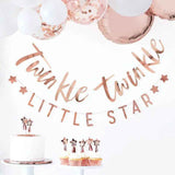 Ginger Ray® Wiszący napis Twinkle Twinkle Rose Gold