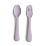 Mushie® Fork & Spoon Soft Lilac