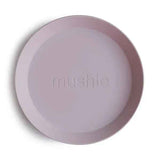 Mushie® Round Dinnerware Plate Set of 2 Soft Lilac