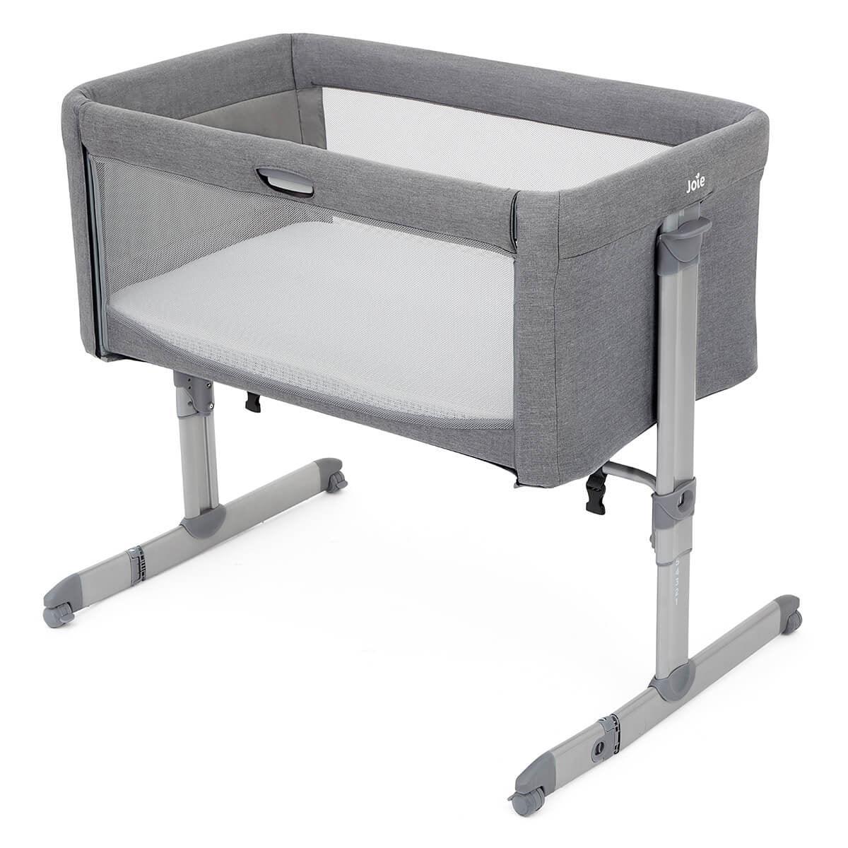 Joie® Bedside crib Roomie™ Grey Flannel | Evitas