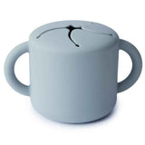 Mushie® Silikonska posodica za prigrizke Powder Blue