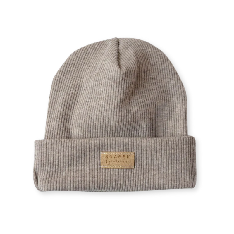 Snapek® Kapa zavihana Melange Beige 9-12 M Snapek