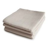 Mushie® Zestaw trzech pieluszek tetrowych Fog 60x60