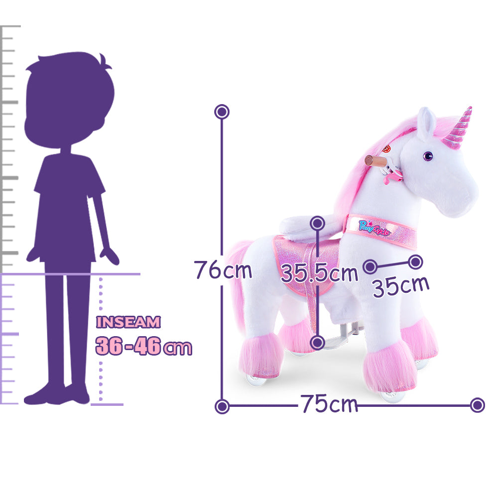 PonyCycle® Konjiček na kolesih - Pink Unicorn (3-5L) PonyCycle