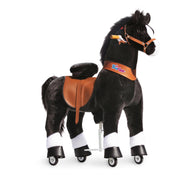 PonyCycle® Konjiček na kolesih - Black with White Hoof (7+L) PonyCycle