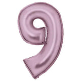 Amscan® Foil Balloon Large Numbe 9 (86 cm) Silk Lustre Pastel Pink