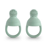 Mushie® Ciuccio per alimentazione silicone Cambridge Blue 2 pezzi
