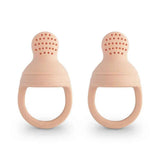 Mushie® Ciuccio per alimentazione silicone Blush 2 pezzi