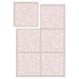 Evibell® Puzzle Playmat 120x180 Leaves Raspberry