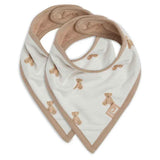 Jollein® Bavaglino di cotone Teddy Bear GOTS 2 pezzi