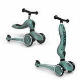 Scoot & Ride® Bici senza pedali e monopattino 2 in 1 Highwaykick 1 Forest