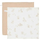 Little Dutch® Set di panni per il viso Baby Bunny/Beige 26x26 26x26