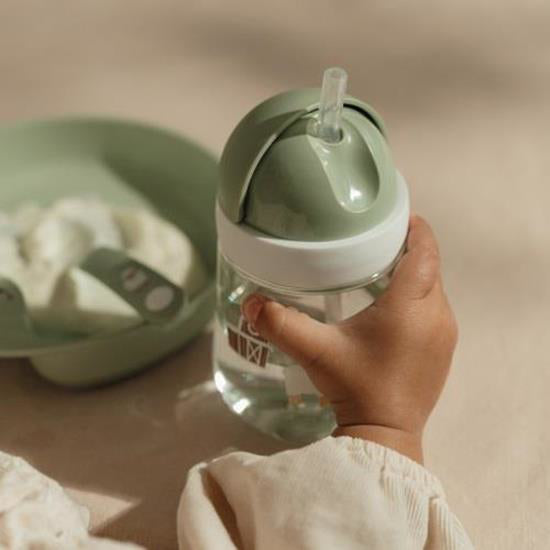 Little Dutch® Steklenička s slamico Little Farm 300ml Little Dutch