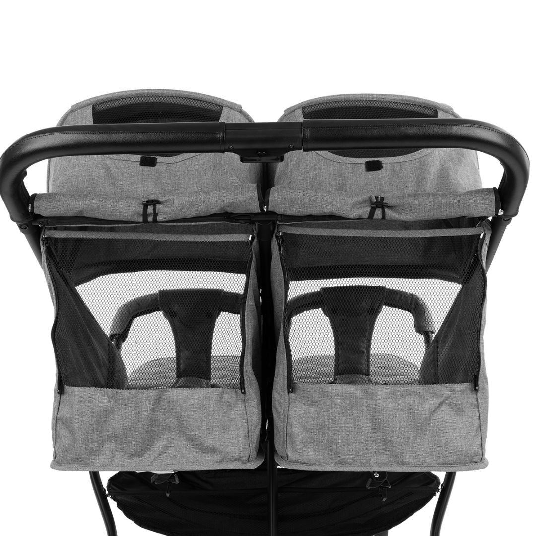KikkaBoo® Otroški voziček za dvojčke Happy 2 Light Grey KikkaBoo