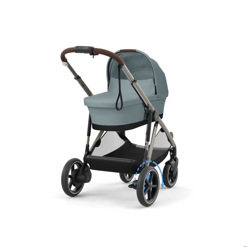 Cybex® Otroški voziček e-Gazelle™ S Stormy Blue (Taupe Frame) Cybex