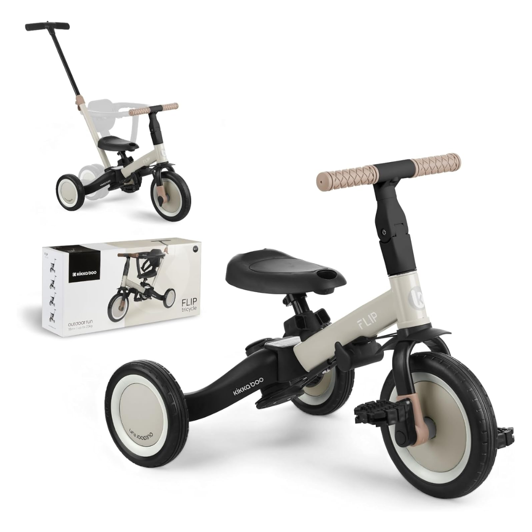 KikkaBoo® Otroški tricikel 5in1 Flip Beige KikkaBoo