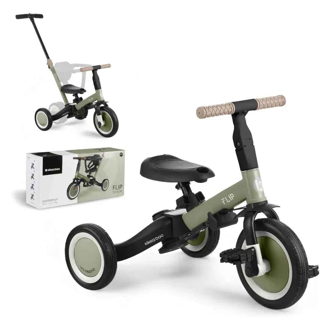 KikkaBoo® Tricycle 5in1 Flip Army Green – Evitas