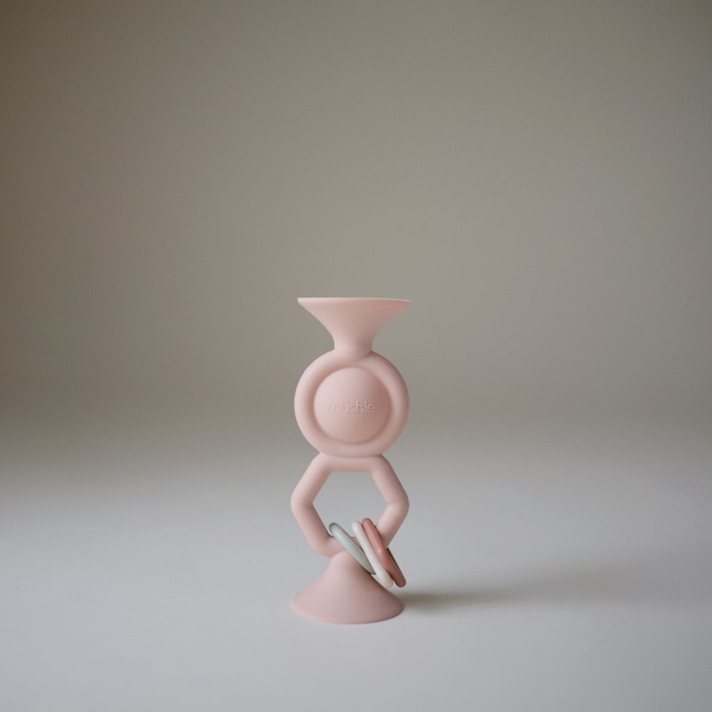 Mushie® Silikonska igrača HexaPop Blush Mushie