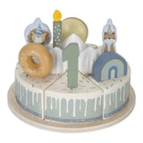 Little Dutch® Torta di compleanno in legno Blue