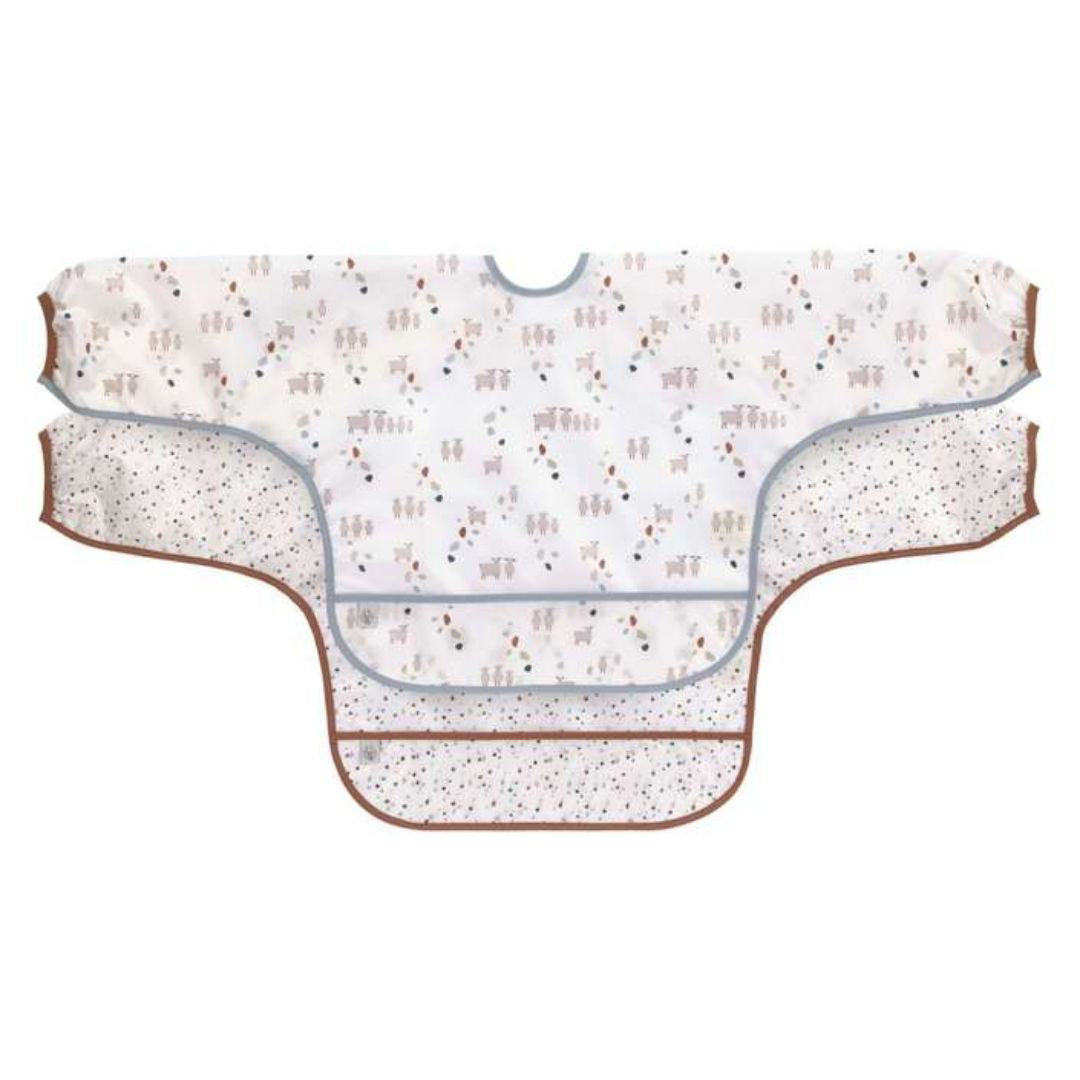 Lässig® Slinček z rokavi 2 kosa Tiny Farmer Sheep Blue Lässig