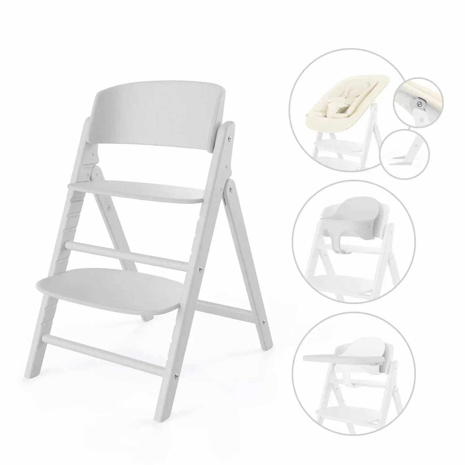 Cybex® Baby high chair Click&Fold 4in1 White – Evitas