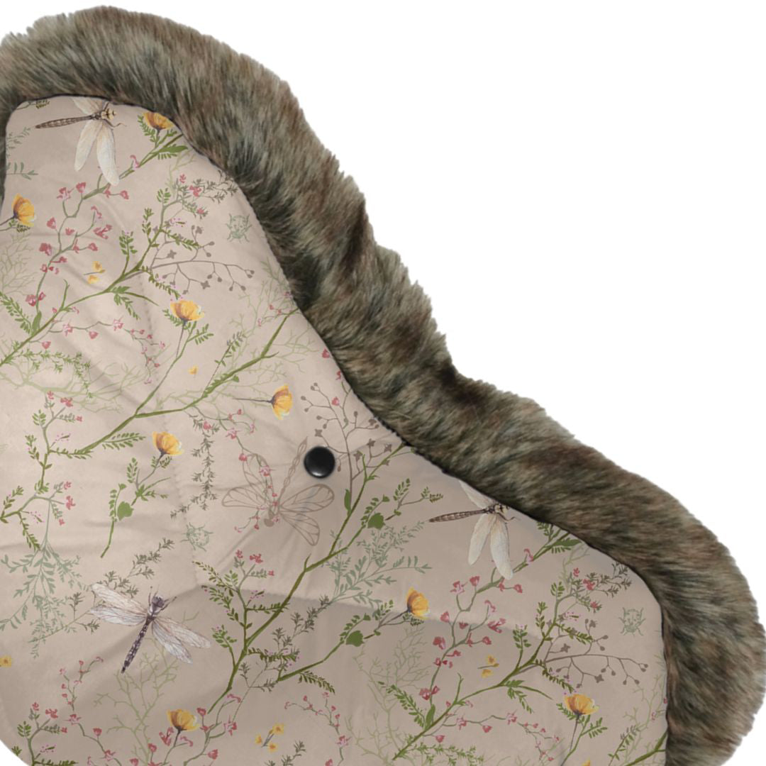 KikkaBoo® Enojna rokavica za voziček Luxury Secret Garden Beige KikkaBoo