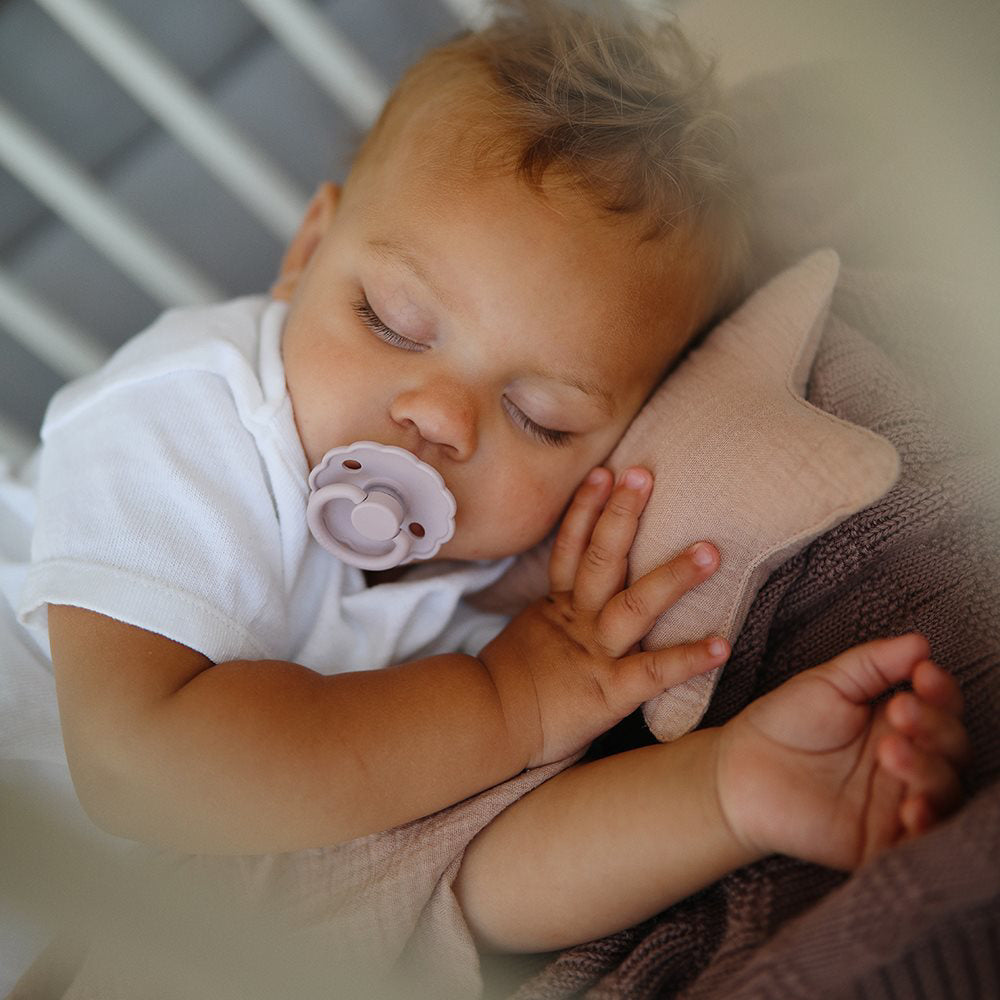 Frigg® Set 4 dudic iz silikona Sunset Bliss (0-6m) FRIGG