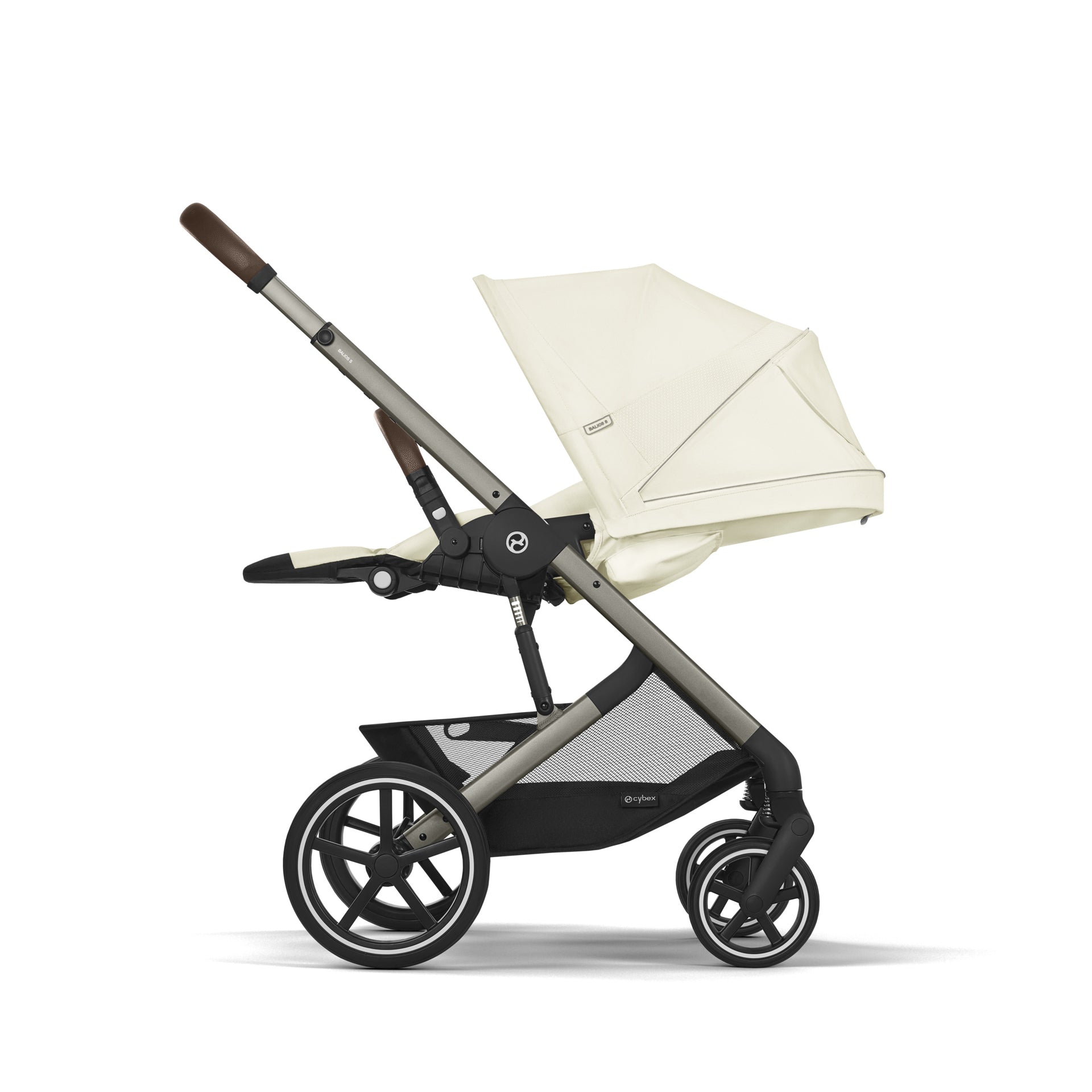 Cybex® Otroški voziček 3v1 Balios S Lux + Avtosedež Cloud G Seashell Beige Cybex