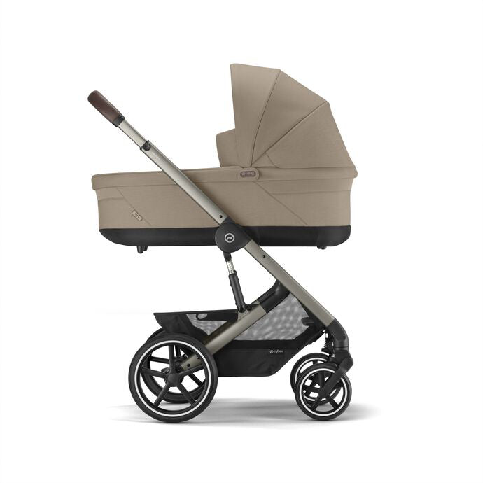 Cybex® Otroški voziček s košaro 2v1 Balios S Lux (0-22 kg) Almond Beige (Taupe Frame) Cybex