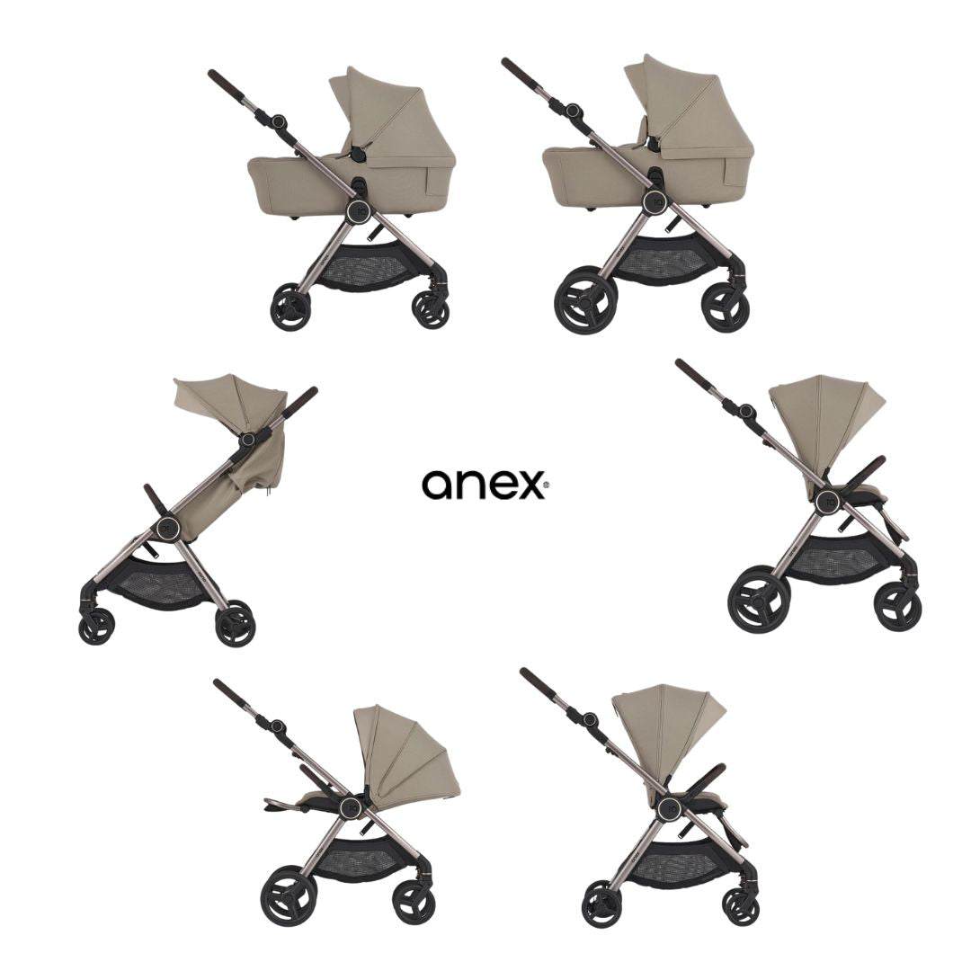 Anex® Otroški voziček 6v1 IQ (0-22kg) Sandy Anex
