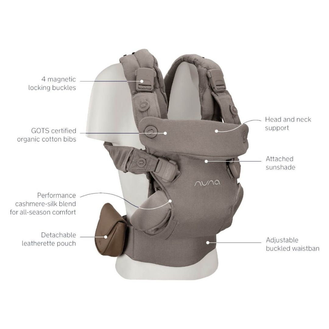 Nuna® Ergonomska nosilka Cudl™ Luxe Pewter Nuna