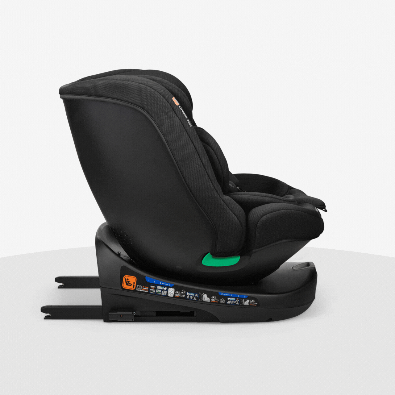 KikkaBoo® Otroški avtosedež 360 i-Round i-SIZE (40-150 cm) Black KikkaBoo