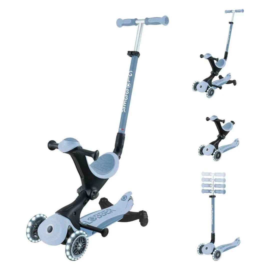 Globber® GO UP deluxe 360° Foldable Scooter with Light-Up Wheels