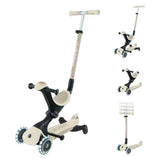 Globber® Monopattino GO UP deluxe 360° con ruote luminose Taupe