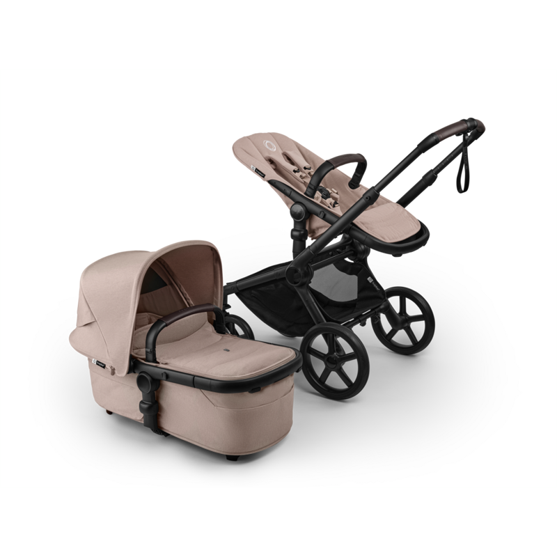 Bugaboo® Otroški voziček 2v1 FOX 5 Renew Complete Black/Desert Taupe Melange - Desert Taupe Melange Bugaboo