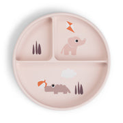 Done by Deer® Silikonski deljeni krožnik Playground Powder Done by Deer