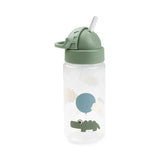Done by Deer® Gourde avec paille Happy clouds Green 350 ml