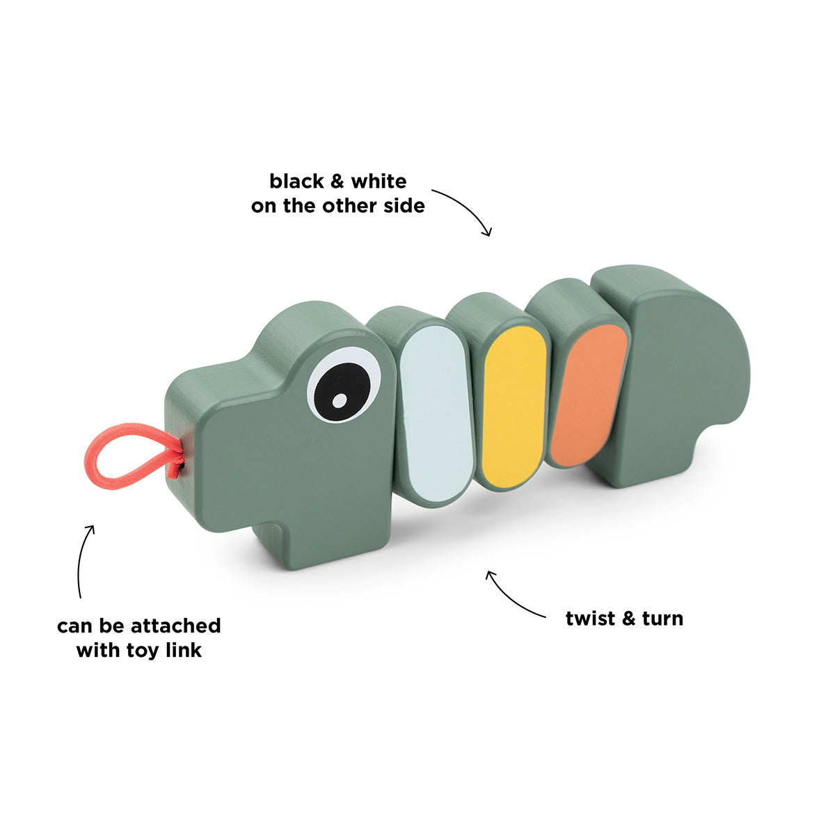 Done by Deer® Aktivnostna igračka Croco Twist & Turn Done by Deer