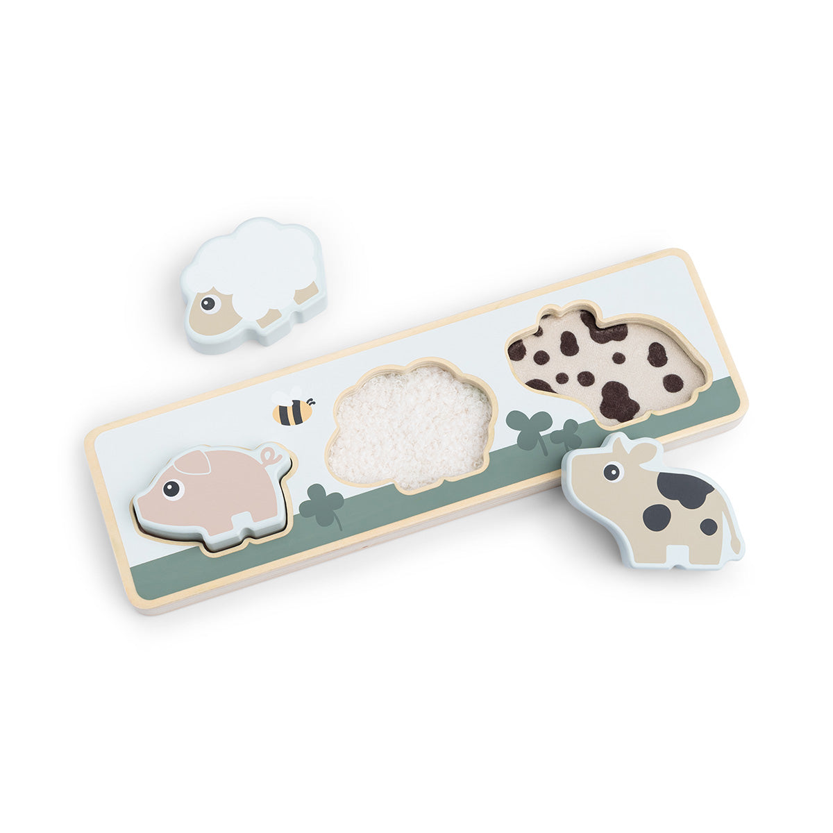 Done by Deer® Senzorična sestavljanka Tiny Farm Done by Deer