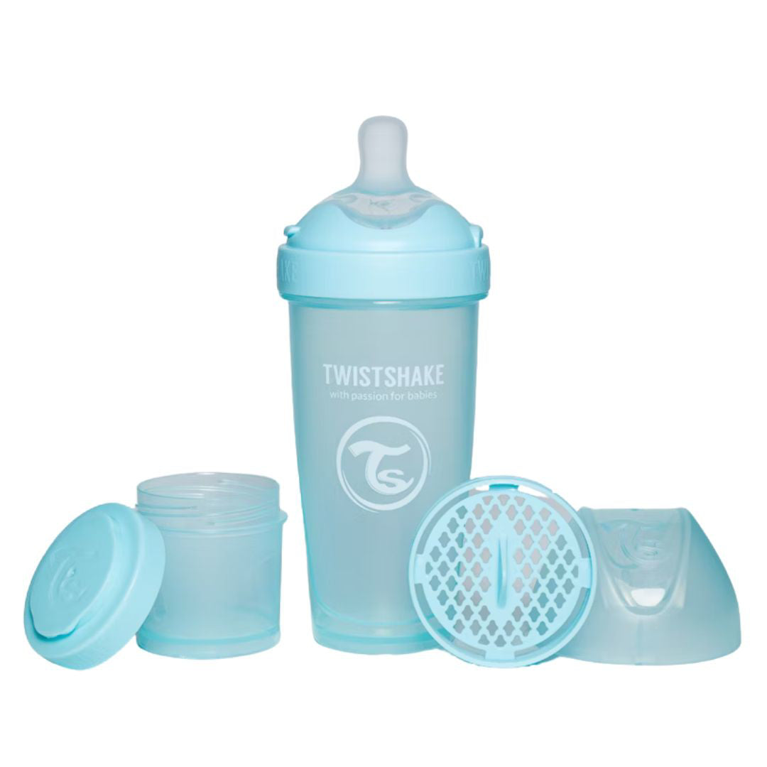 Twistshake® Steklenička PRO Double Anti-Colic 330ml Pastel Blue Twistshake