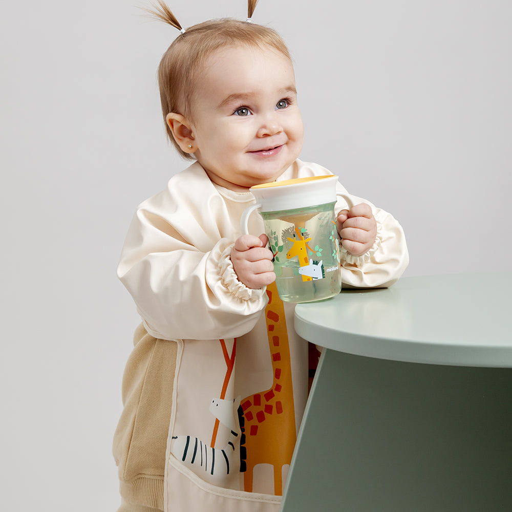 Miniland® Otroški slinček z rokavi Jungle Miniland