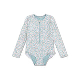 Swim Essentials® Maillot de bain manches longues Green Flowers
