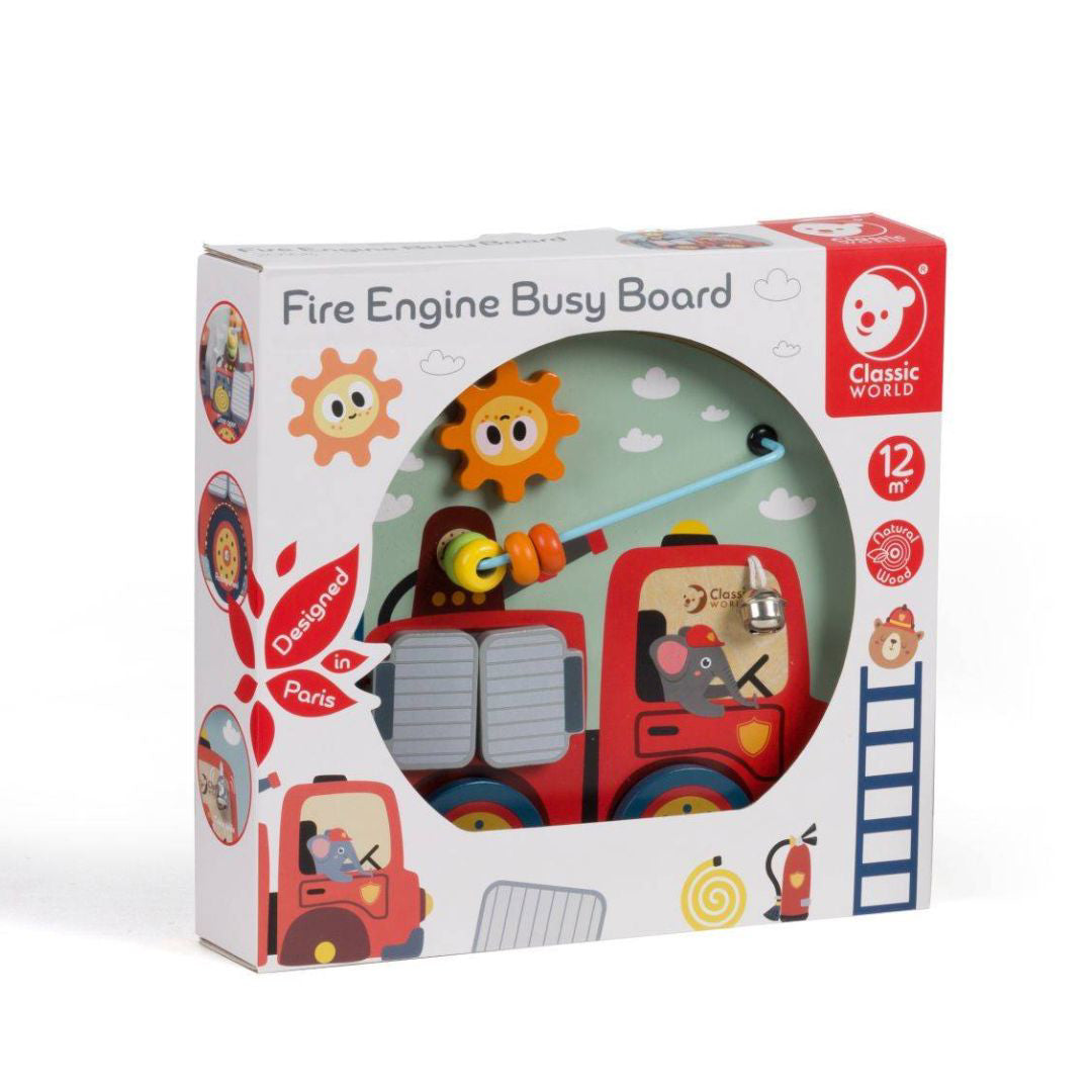 Classic World® Lesena aktivnostna tabla Gasilski avto Classic World