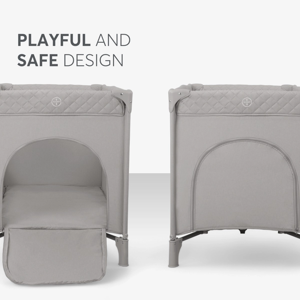 KikkaBoo® Prenosna posteljica 2 levels 125x65 Medley Beige KikkaBoo