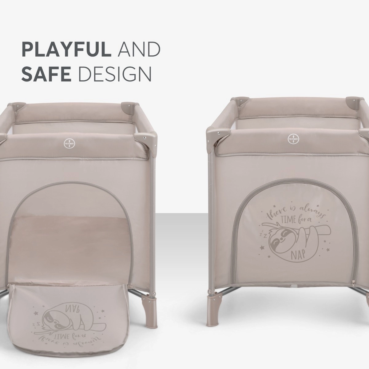 KikkaBoo® Prenosna posteljica 2 levels 125x65 So Gifted PLUS Beige KikkaBoo