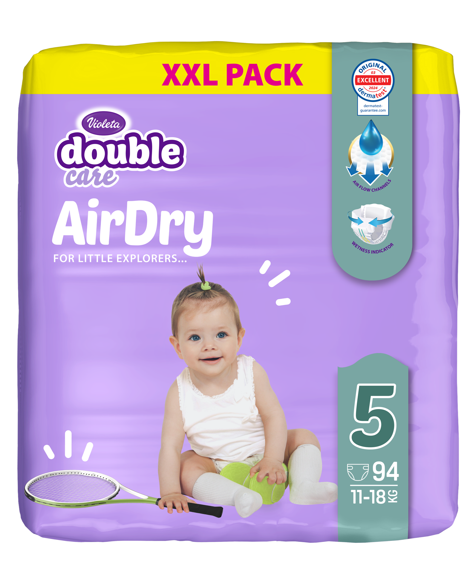 Violeta® Plenice Air Dry XXL 5 Junior (11-18kg) 94/1 Violeta