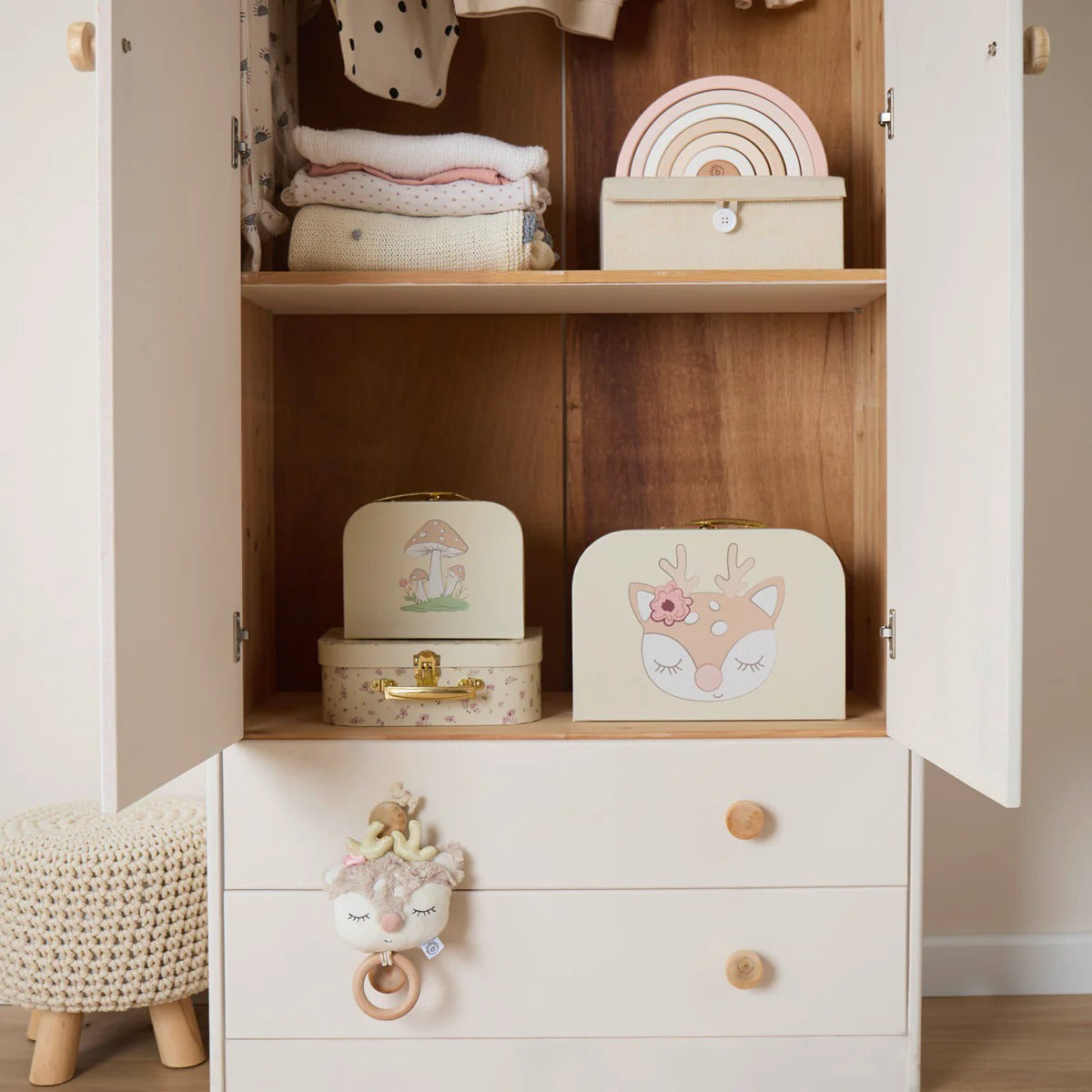 Bieco® Kovček Ella vintage flowers 3 kos Bieco