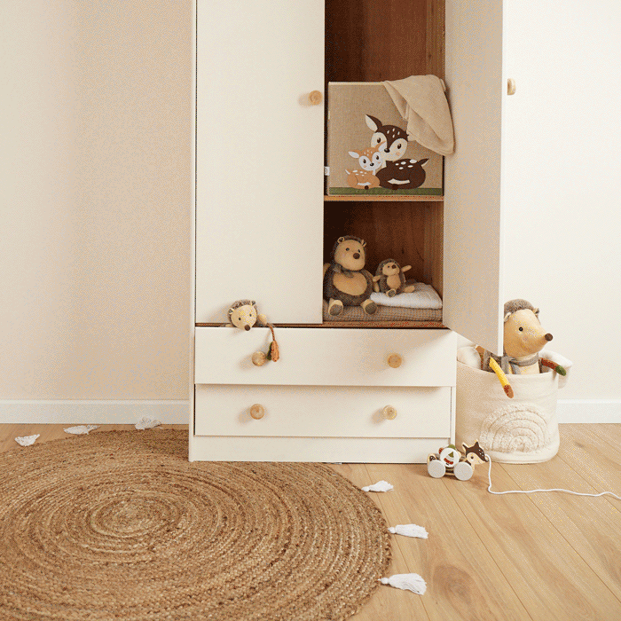 Bieco® Aktivnostni leseni voziček Black & White Bieco