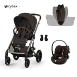 Cybex® Stroller with foldable carrycot 3in1 Balios S Lux + Car seat Cloud G3 Chocolate Brown